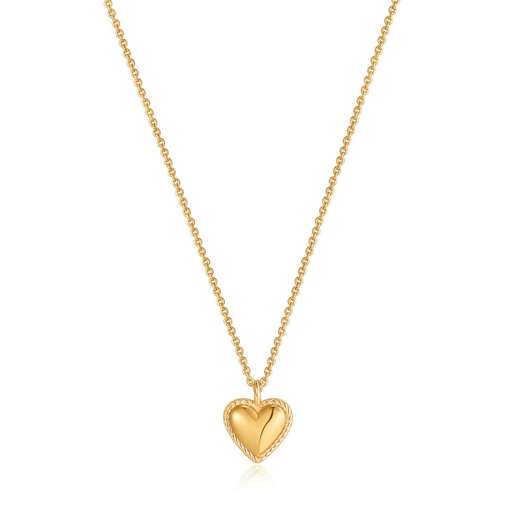 【Hei】rope heart pendant necklace★送料・関税込★2色 Gold Rope Heart Pendant Necklace – Ania Haie CA
