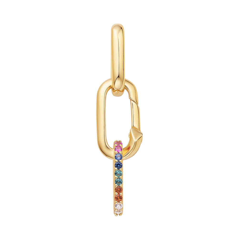 Gold Rainbow Charm Connector