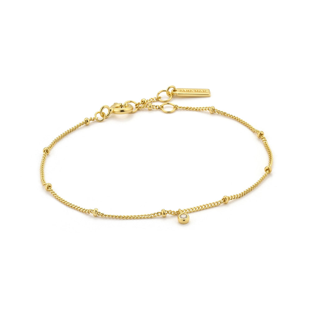 Gold Shimmer Single Stud Bracelet