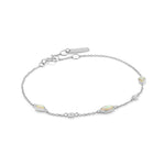 Opal Color Silver Bracelet