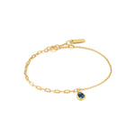 Gold Tidal Abalone Mixed Link Bracelet