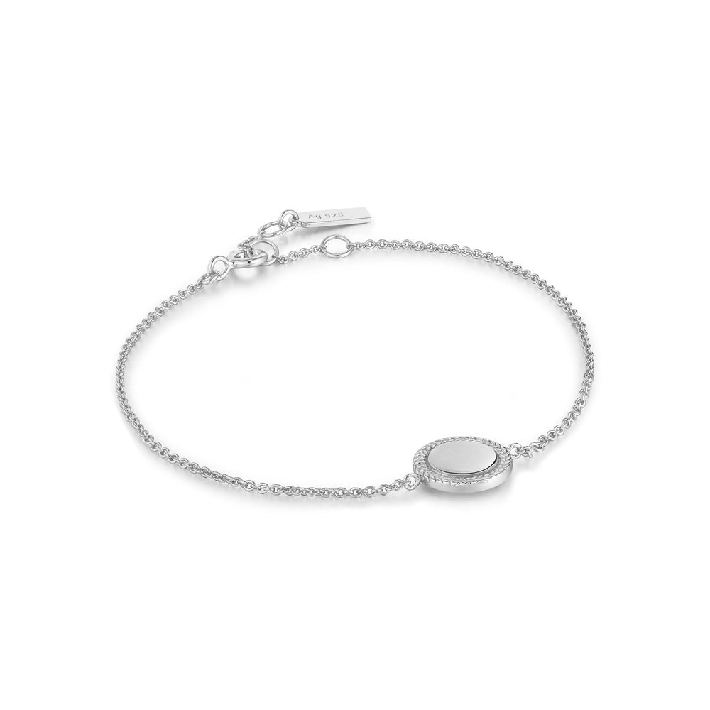 
            
                Load image into Gallery viewer, Silver Rope Disc Bracelet
            
        