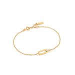 Gold Glam Interlock Bracelet