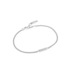 Silver Glam Bar Bracelet