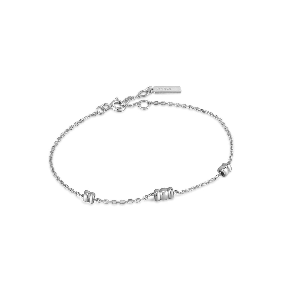 Silver Smooth Twist Chain Bracelet
