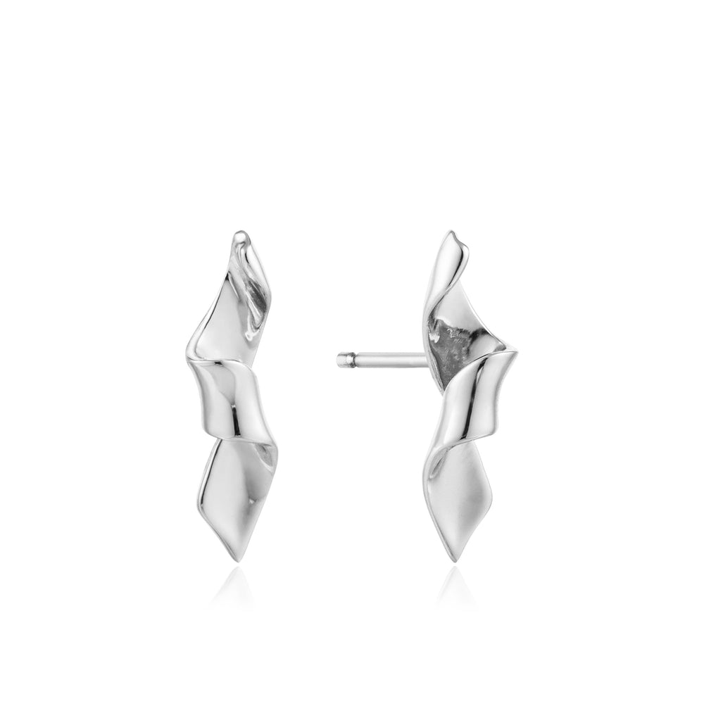 Silver Helix Stud Earrings