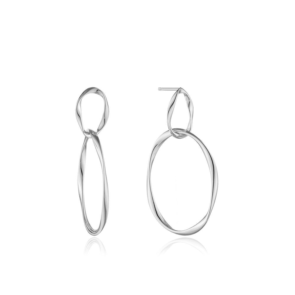 Silver Swirl Nexus Earrings