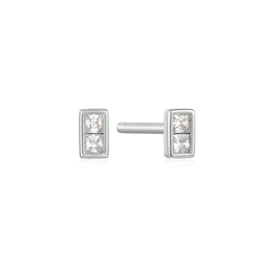 
            
                Load image into Gallery viewer, Silver Glam Mini Stud Earrings
            
        