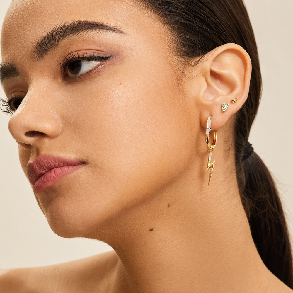 Gold Arrow Stud Earrings