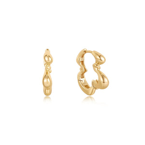 
            
                Load image into Gallery viewer, Gold Twisted Wave Hoop Earrings
            
        