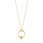 Gold Modern Circle Necklace