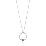 Silver Modern Circle Necklace