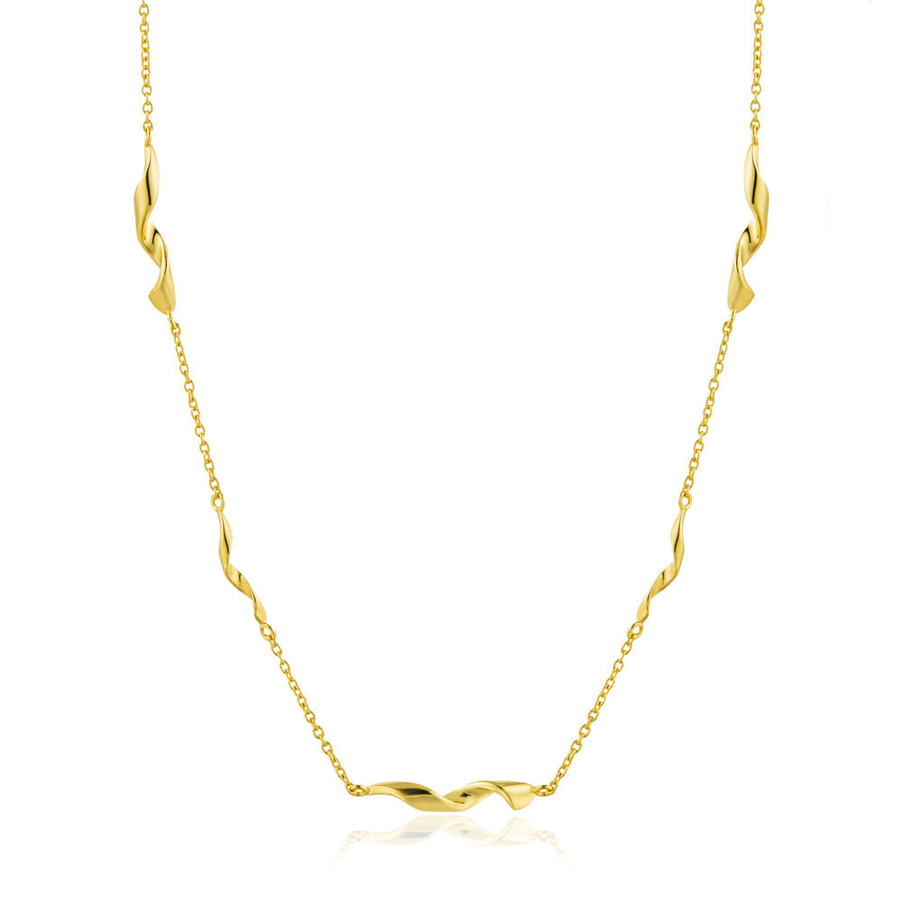 Gold Helix Necklace