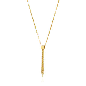 
            
                Load image into Gallery viewer, Gold Tassel Drop Necklace
            
        