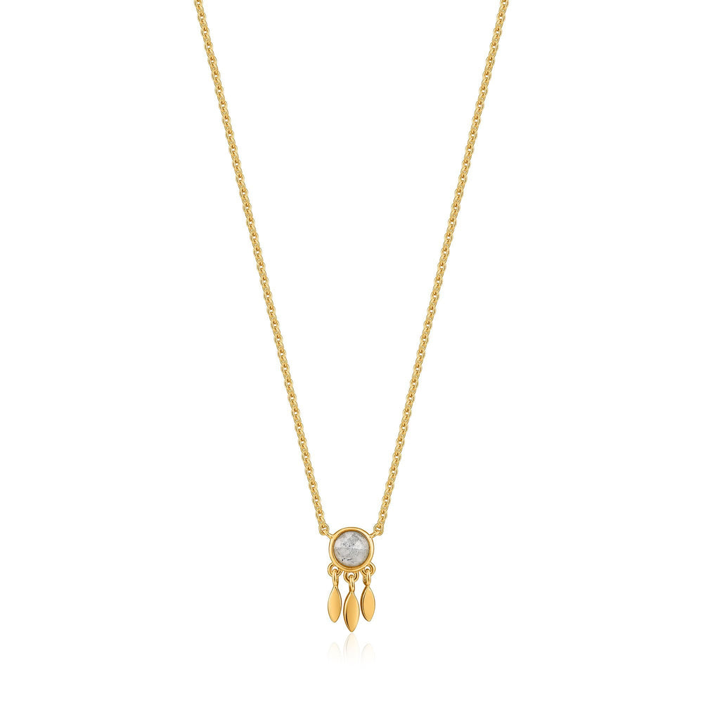 Gold Midnight Fringe Necklace