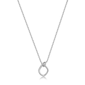 Silver Knot Pendant Necklace