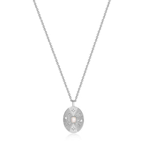 Collier disque d'opales Kyoto Silver Scattered Stars