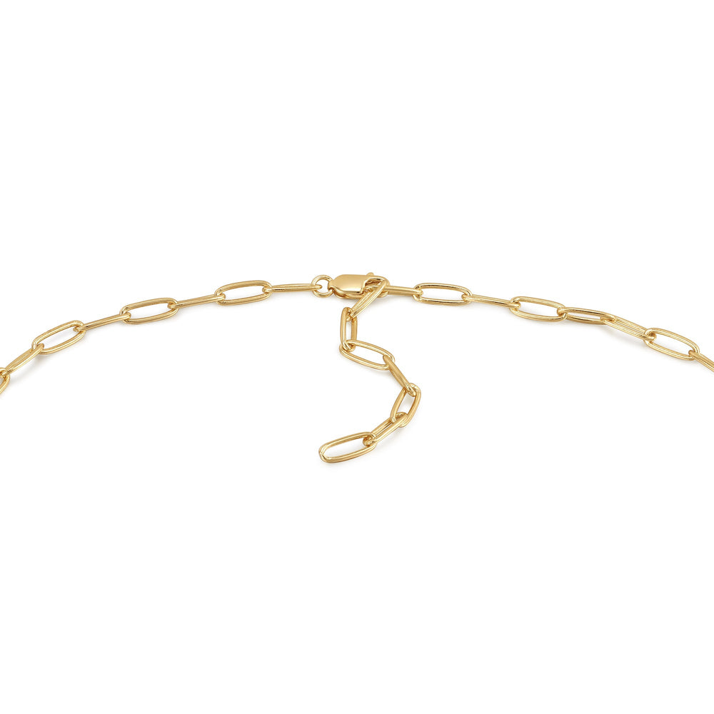 
            
                Load image into Gallery viewer, Gold Link Charm Chain Connector Necklace
            
        