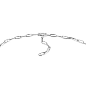 
            
                Load image into Gallery viewer, Silver Link Charm Chain Connector Necklace
            
        