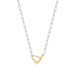 Silver Arrow Link Chunky Chain Necklace