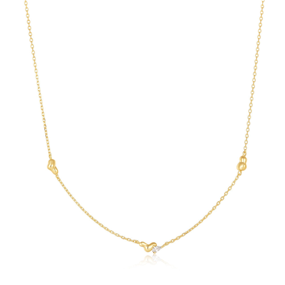 
            
                Load image into Gallery viewer, Gold Twisted Wave Chain Necklace
            
        