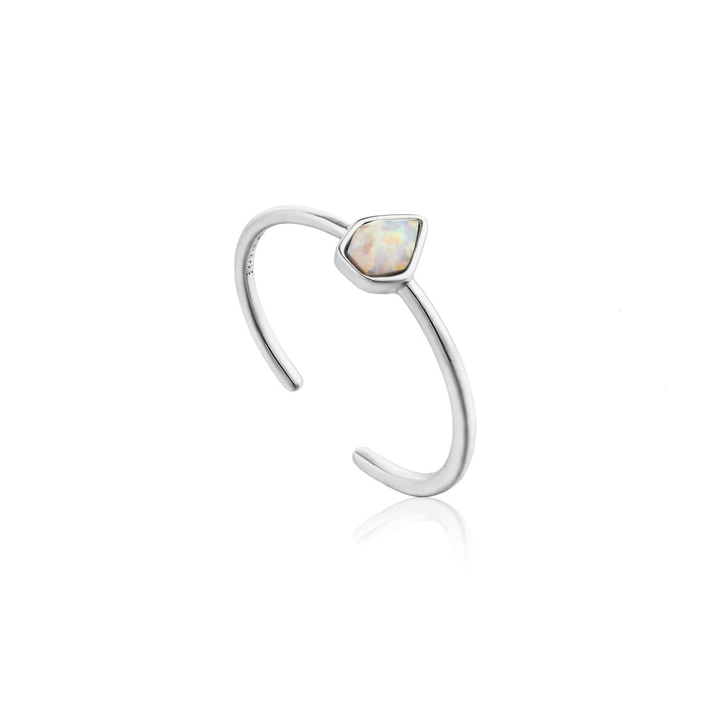 
            
                Load image into Gallery viewer, Opal Color Adjustable Silver Ring
            
        
