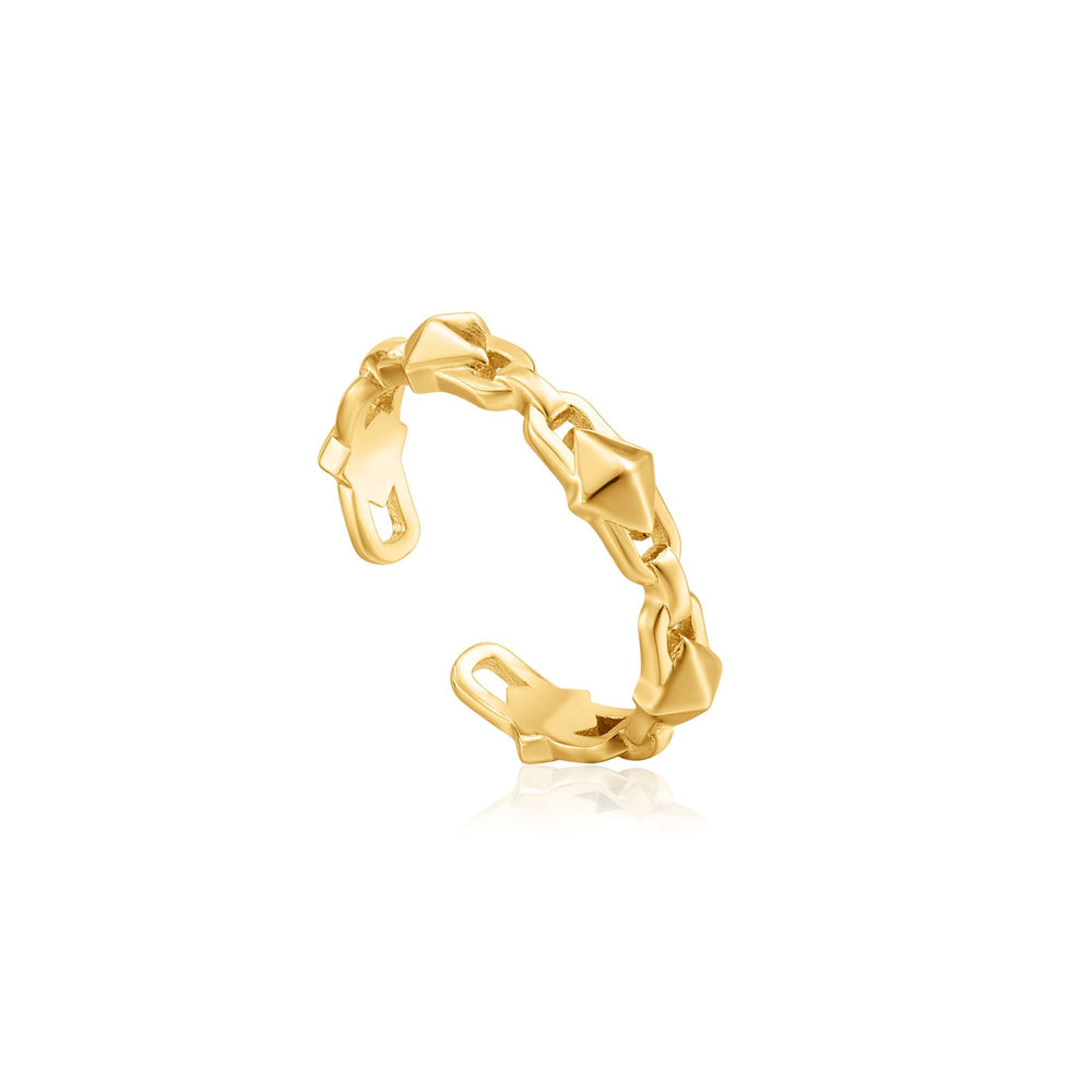 
            
                Load image into Gallery viewer, Gold Spike Adjustable Ring
            
        