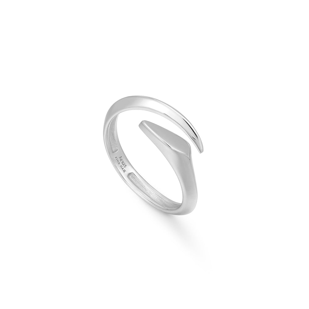 
            
                Load image into Gallery viewer, Silver Arrow Twist Adjustable Ring
            
        