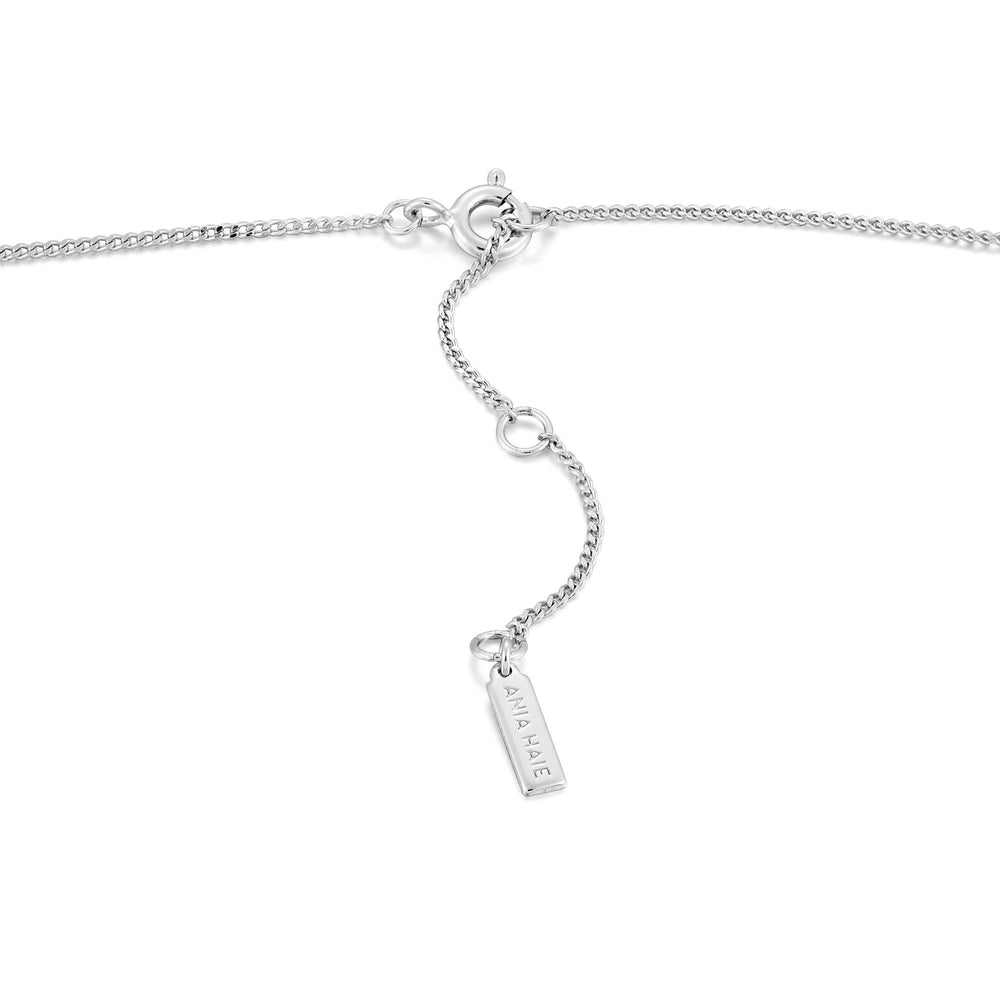 Silver Orbit Y Necklace